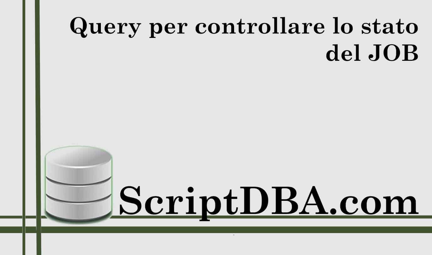 Query JOB Oracle status - ScriptDBA.com